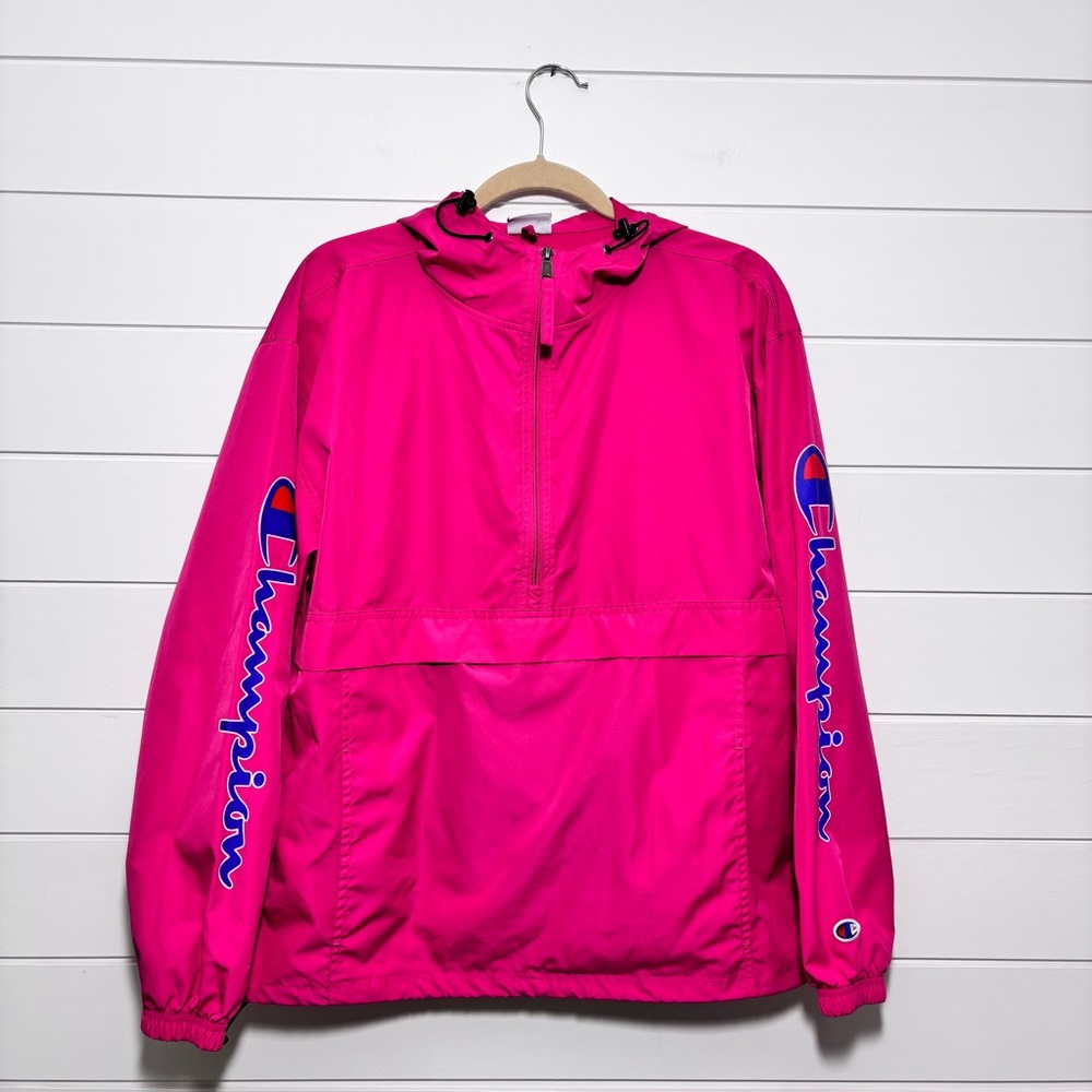 Champion Women Pink Lightweight windbreaker Jacket Size M